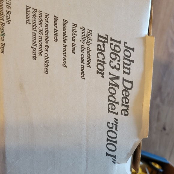 Vintage Stock #: 56291/16 die-cast metal John Deere 1963 Model 5010 NIB - Picture 5 of 9